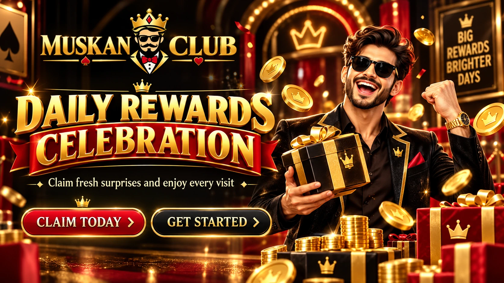 Muskan Club Daily Rewards Celebration