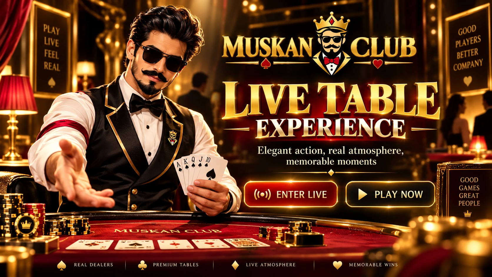 Muskan Club Live Table Experience